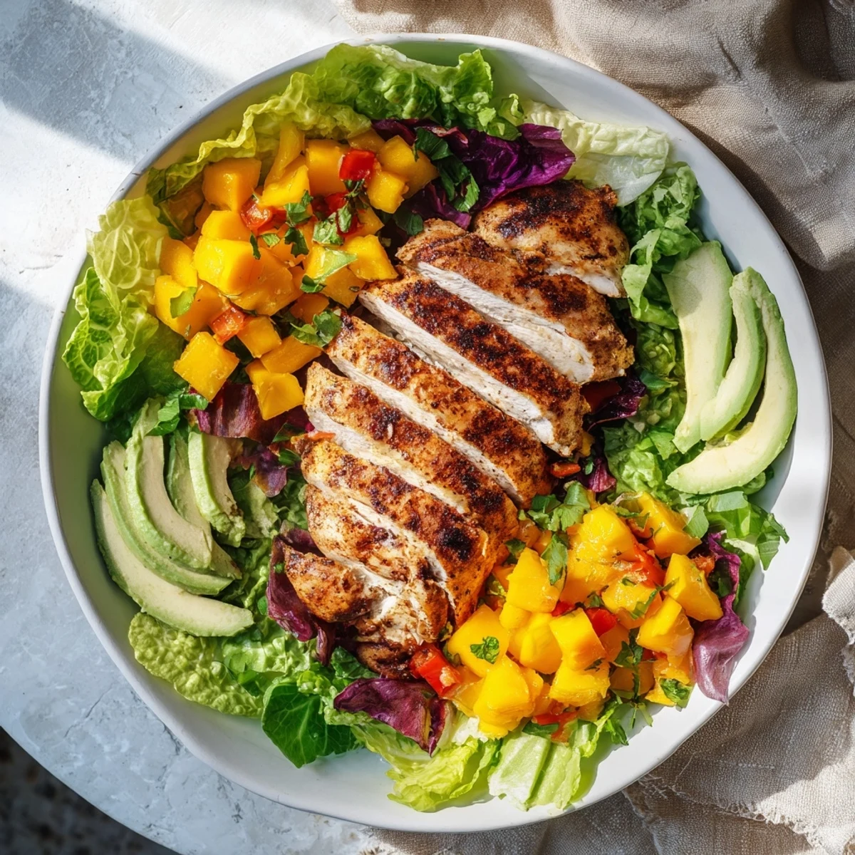 Chicken Mango Lettuce Wraps