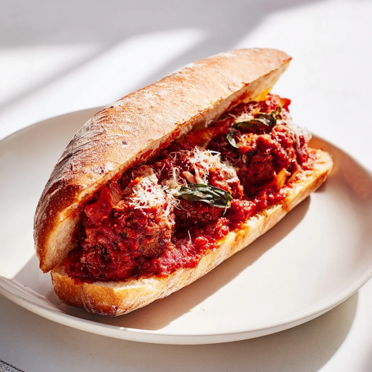 Juicy, flavorful Meatball Marinara Sub sandwiches oozing with melted mozzarella; a classic comfort food.