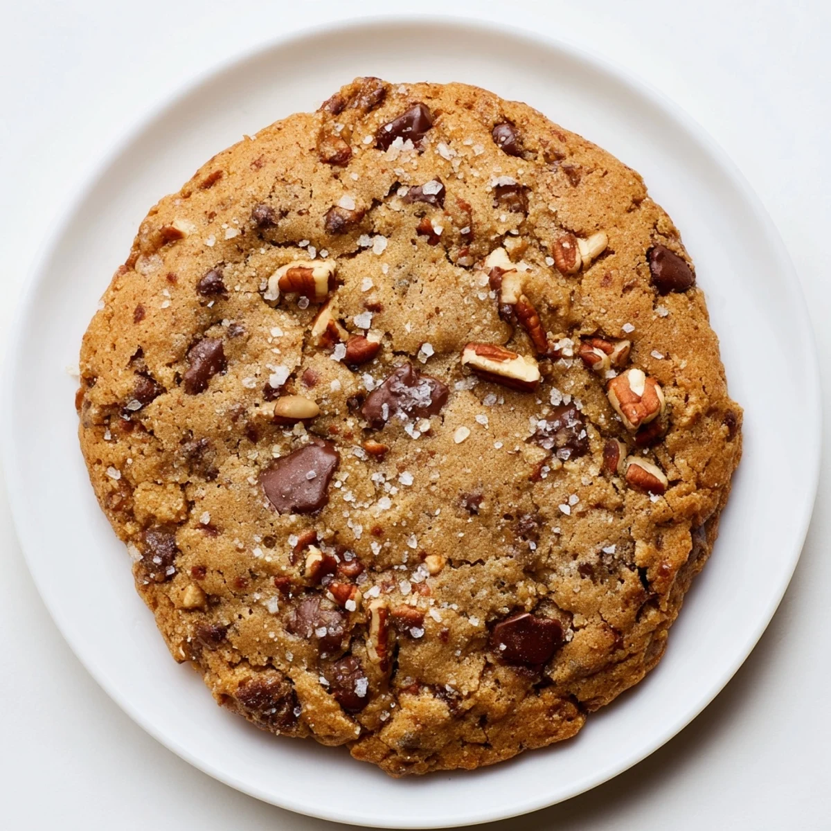 Golden-edged classic chocolate chip cookies, perfectly baked and ready to enjoy with a cold glass of milk.