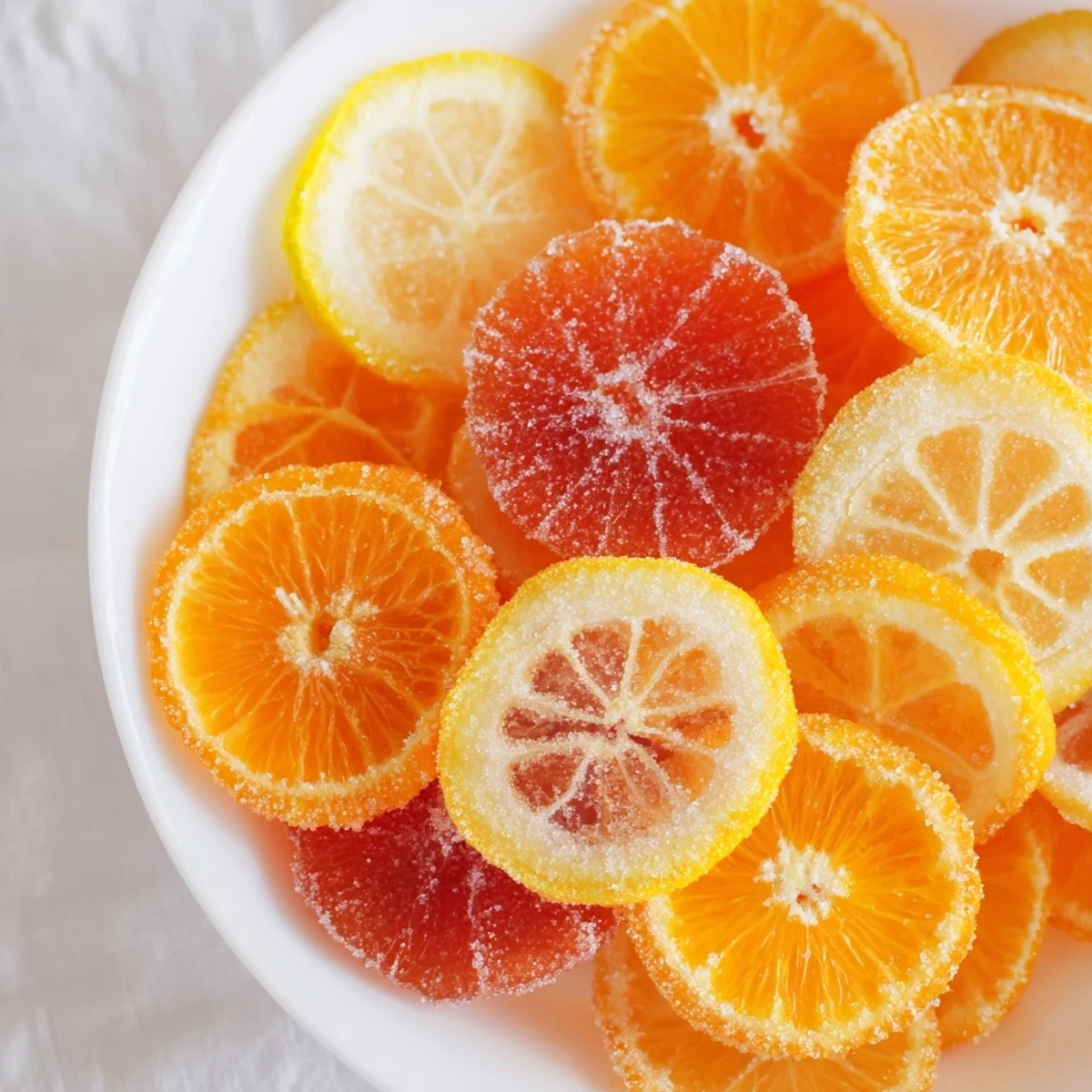 Thin, glistening slices of orange, lemon, and lime: easy mocktail citrus garnishes ready to brighten any drink.