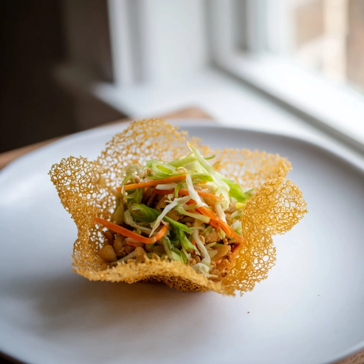 Golden-brown Crispy Rice Paper Dumplings showcasing their satisfying crunch and savory filling, ready to serve.