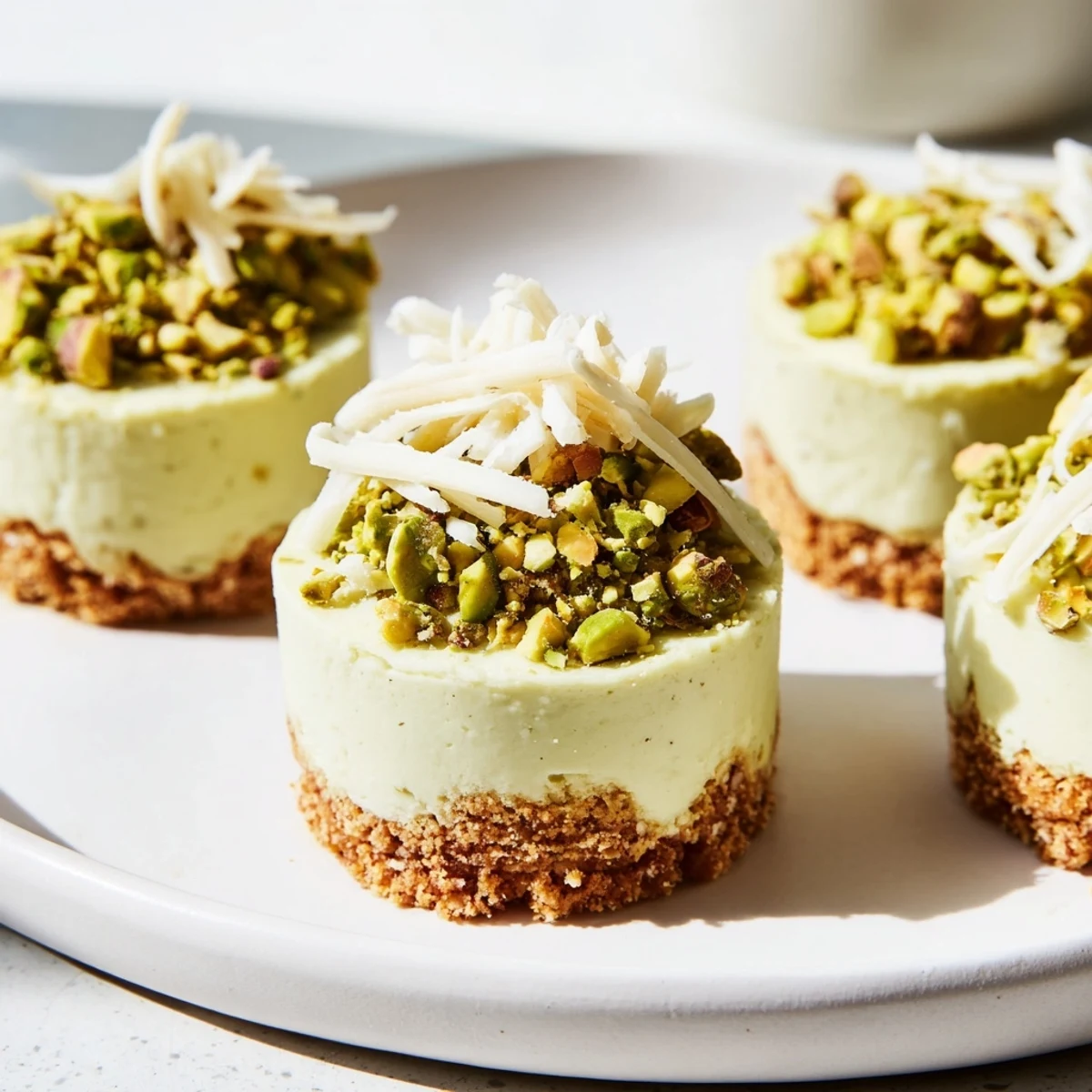 Picture the chilled Pistachio Cheesecake Bites, a no-bake dessert bursting with pistachio flavor and elegance.