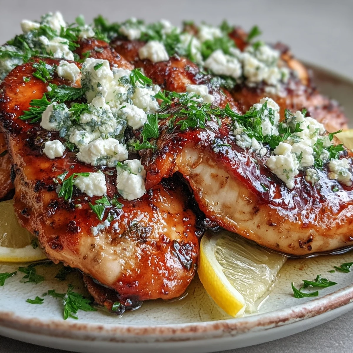 Greek Chicken with Lemon and Feta