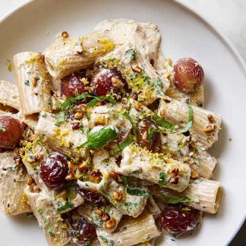 Pasta with Roasted Grape Ricotta