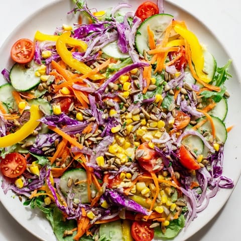 Rainbow Salad with Tahini