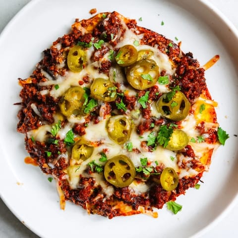 Spicy Ground Beef Pizza