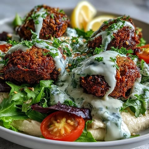 Mediterranean Falafel Bowl with Hummus