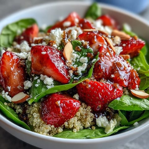 Strawberry Spinach Quinoa Salad