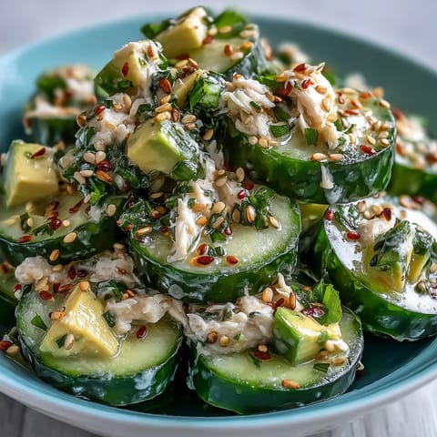 California Roll Cucumber Salad