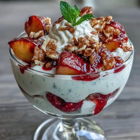 Fluffy Yogurt Peach Melba