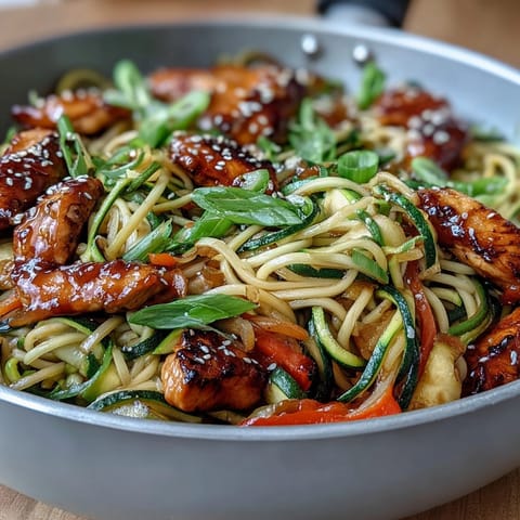 Healthy Easy Zucchini Noodle Stir