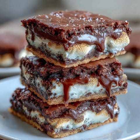 S'mores Brownie Mix Cookies with gooey marshmallow tops and melted chocolate chips, perfect for a campfire-inspired dessert treat.