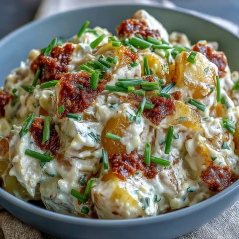 Creamy Classic Deviled Egg Potato Salad with tender potatoes, tangy mustard dressing, and fresh herbs—perfect for picnics and potlucks.