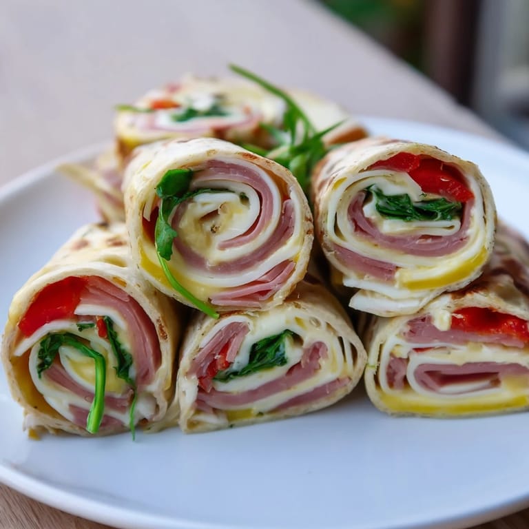 Freshly made Turkey and Provolone Pinwheels, a quick, delicious appetizer or lunch option.