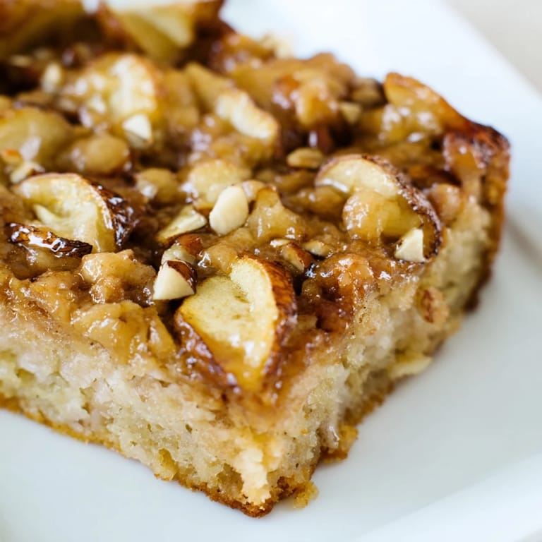 Close-up of a finished Hazelnut and honey cake; you’ll taste the rich, nutty, sweet flavor.