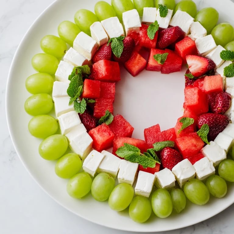 Imagine a chilled Summer Watermelon Slice, its red fruit, white cheese, and green olive rind looking so inviting.