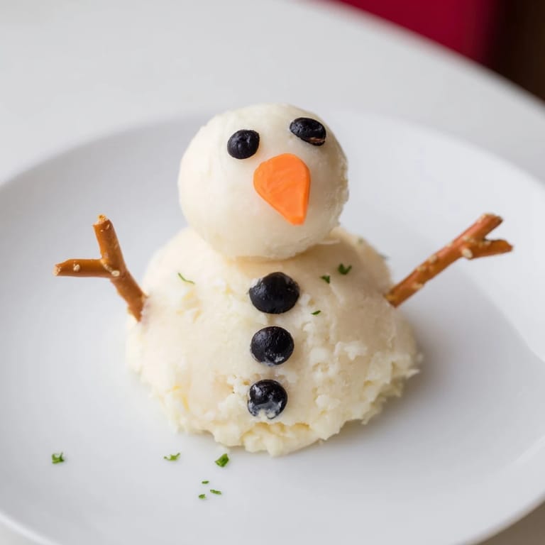 Creamy melted snowman cheese bites, featuring pretzel arms and carrot noses, ready to serve with crackers.