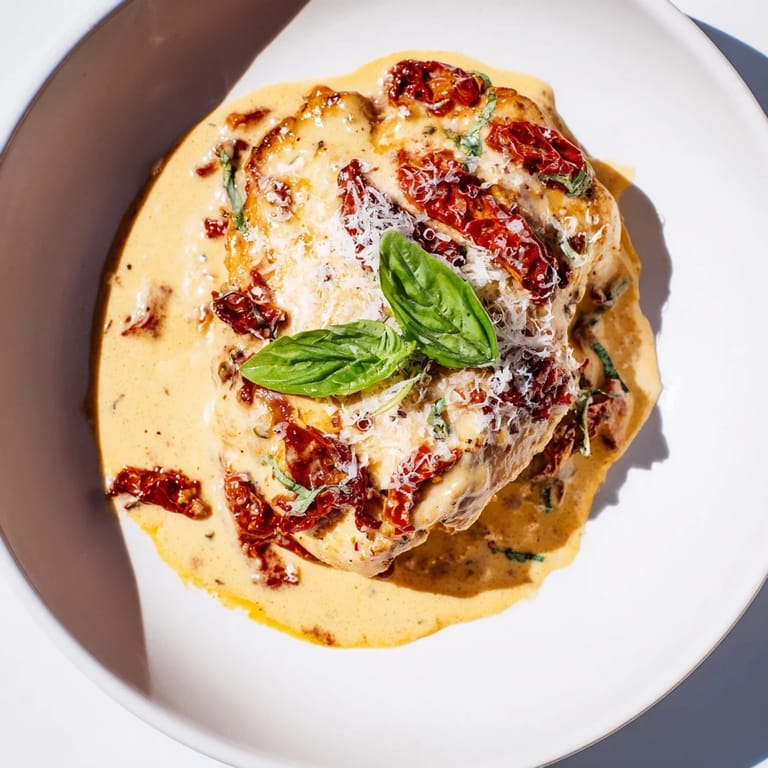 Golden-seared chicken bathed in a rich sauce, topped with a delicate Parmesan "snow," it's Marry Me Chicken.