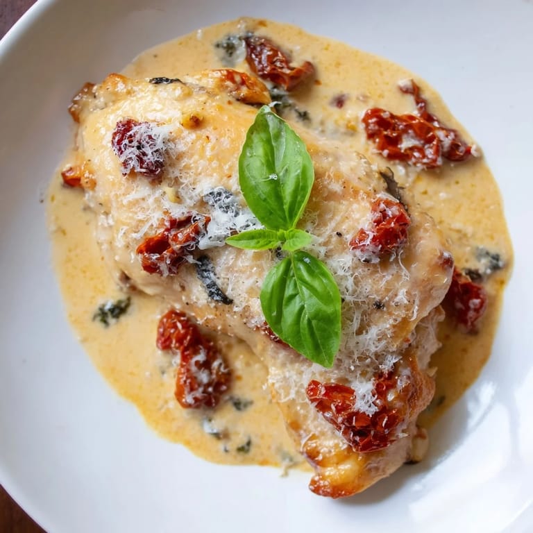 Imagine the flavorful Marry Me Chicken: chicken breasts rest in a sun-dried tomato cream sauce with a Parmesan topping.
