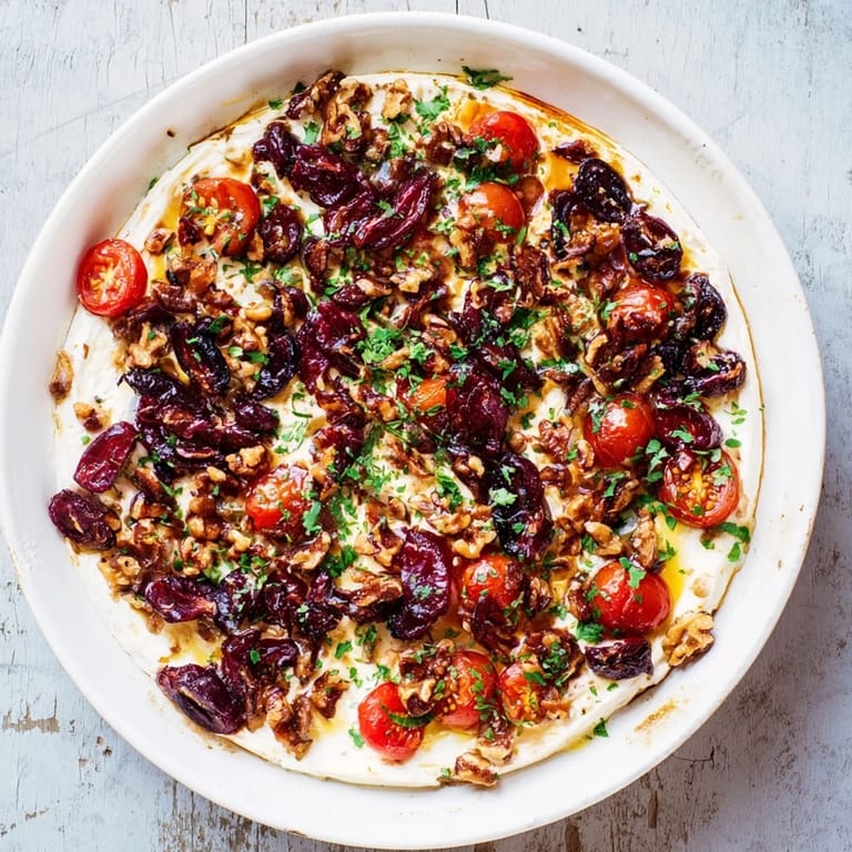 This comforting Baked Feta Pasta features bubbling tomatoes, rich feta, and tart cranberries ready to eat.