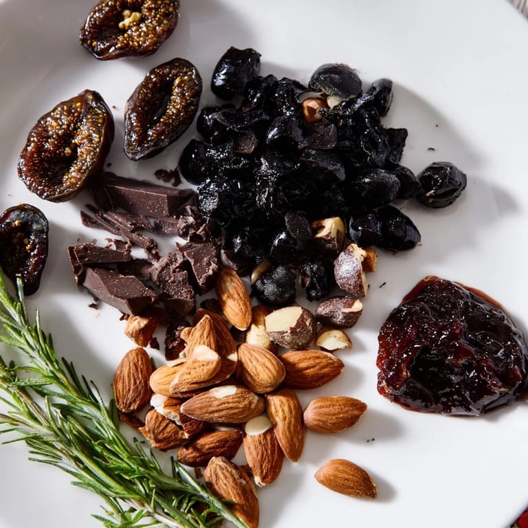 Festive Winter Solstice Board featuring a Brie cheesewheel with fresh pear slices and honey.