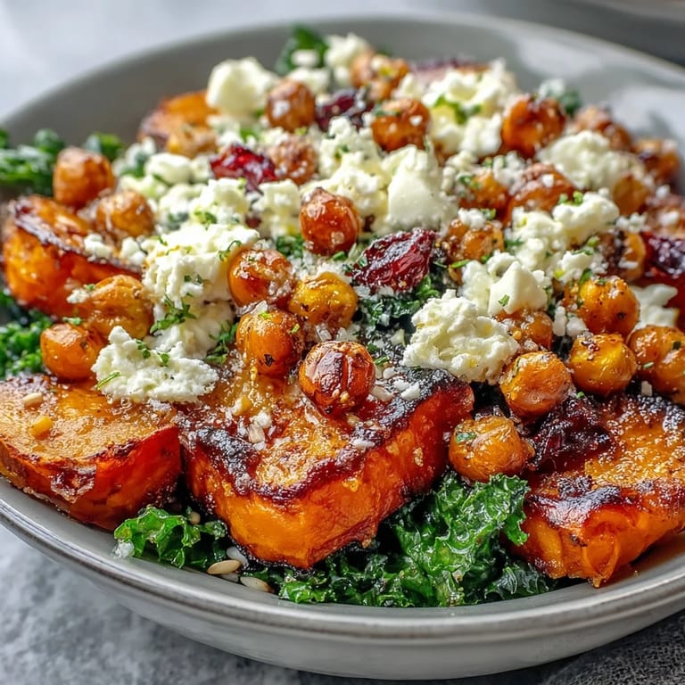 Hearty Fall Harvest Bowl with fresh apple chunks, celery, and crumbled feta, ready to serve as a vibrant vegetarian main dish.