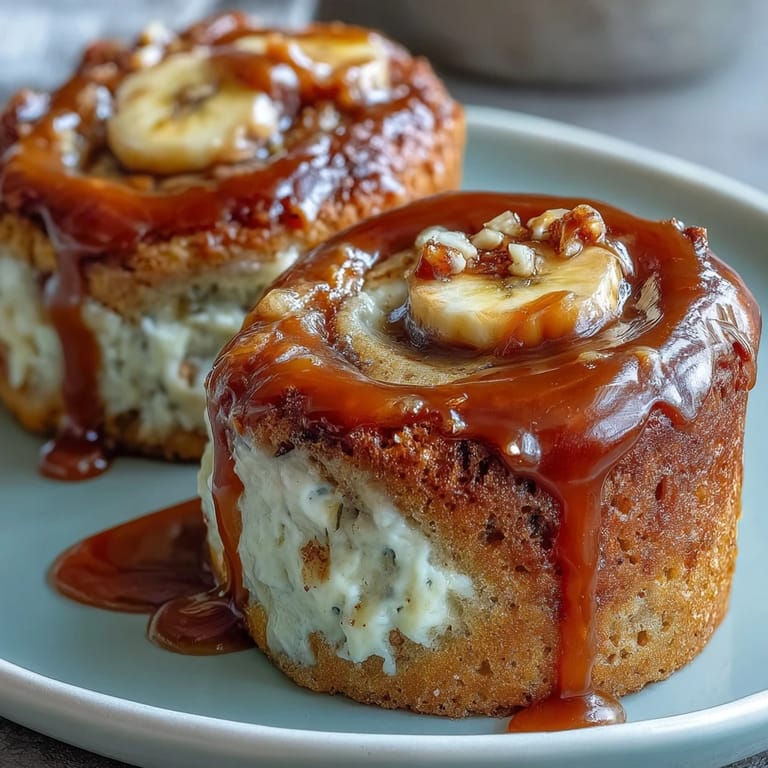 Freshly baked Caramel Cream Cheese Swirl Muffins topped with coarse sea salt and drizzles of caramel sauce on a cooling rack.