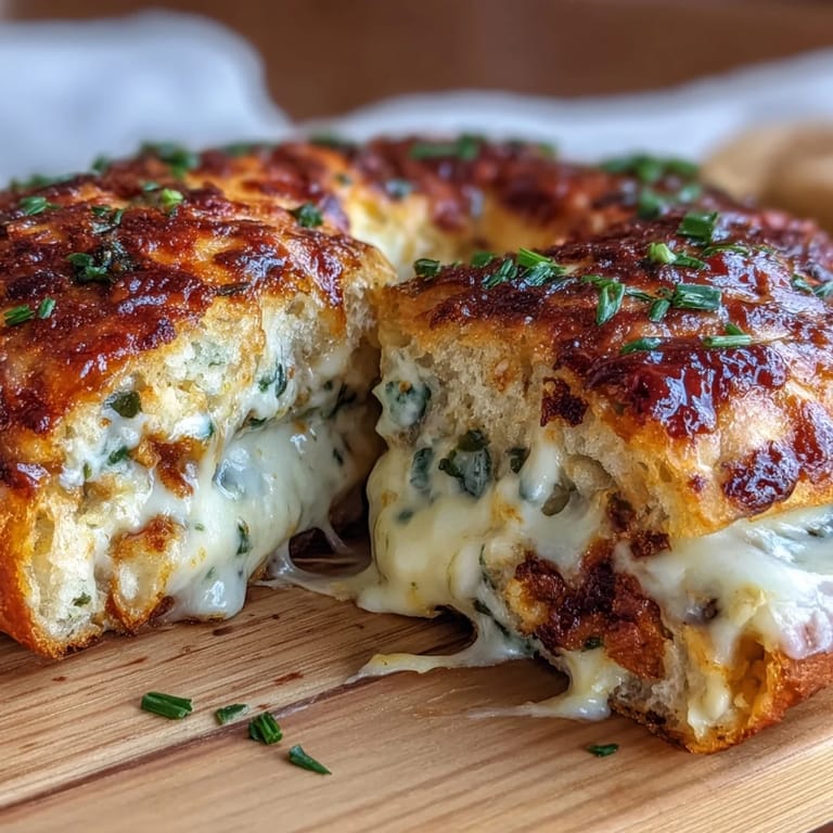 Protein-packed jalapeño cheddar bagels with a crisp crust and savory filling, great for hearty breakfasts or snacks.