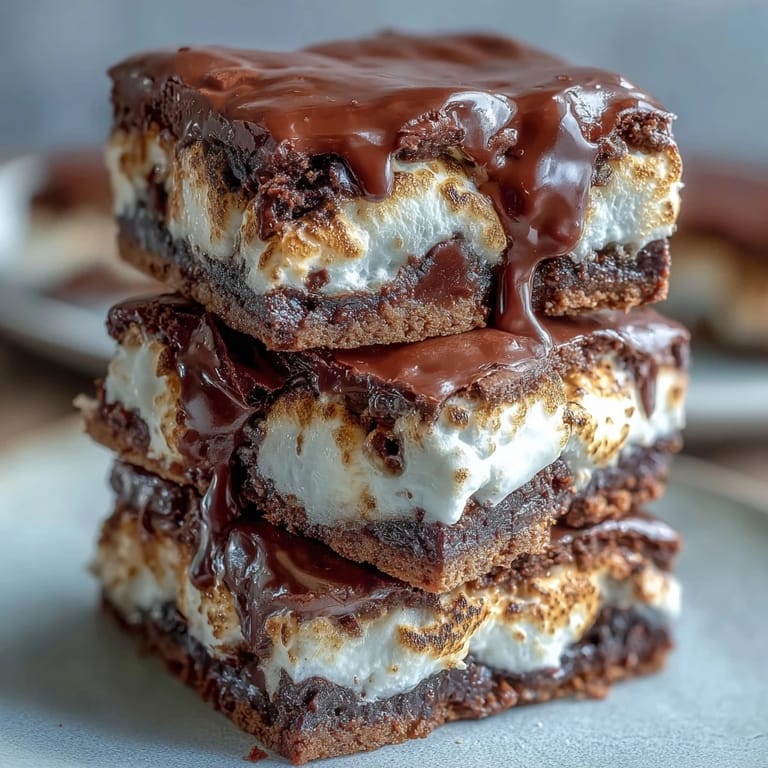 Classic s'mores flavor in brownie cookie form, topped with golden marshmallows and a sprinkle of crushed graham crackers.