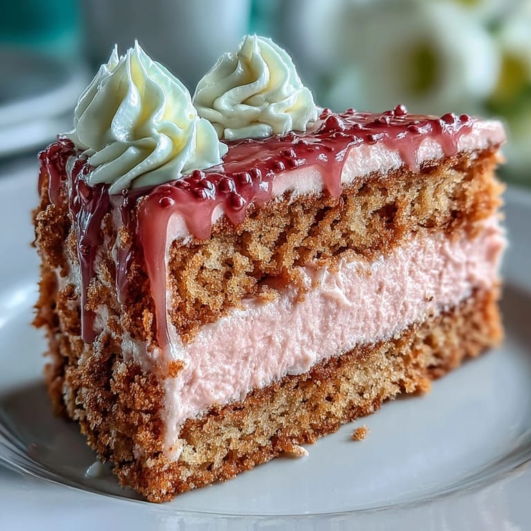 Decadent rosé velvet cake, elegantly draped with a luxurious, edible gold drip finish.